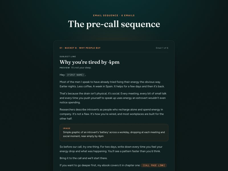Pre-call sequence preview